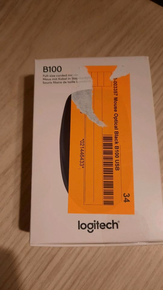 Logitech B100 Maus mit Kabel, USB-Anschluss neu in München