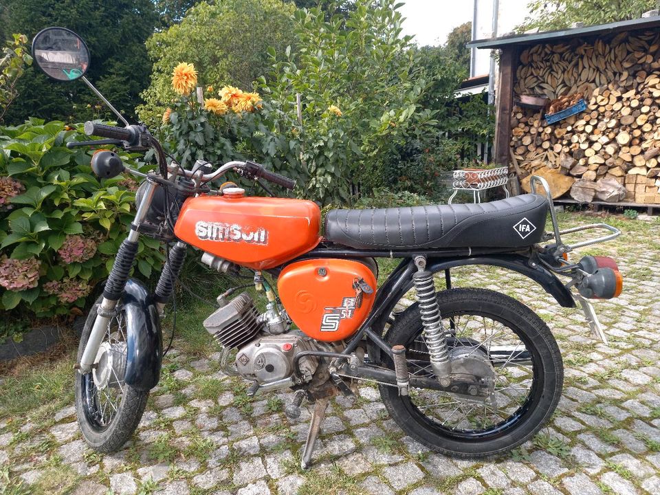 Simson S 51, mit Originalpapieren in Berga/Elster