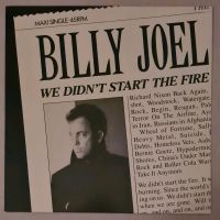 Billy Joel: We didn't start the fire   Vinyl  Maxi-Single 12" TOP Niedersachsen - Nottensdorf Vorschau