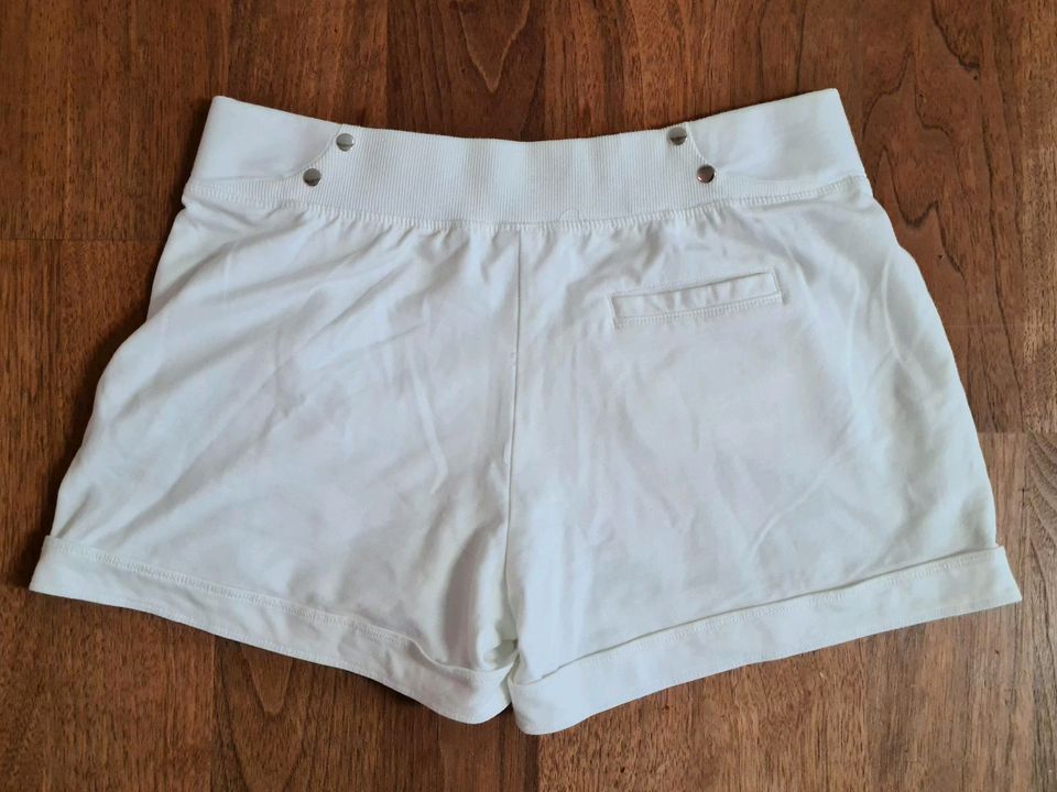 Tchibo Seaside Beachwear Kurze Hose Shorts Hot Pants weiß 36/38 in Mühltal 
