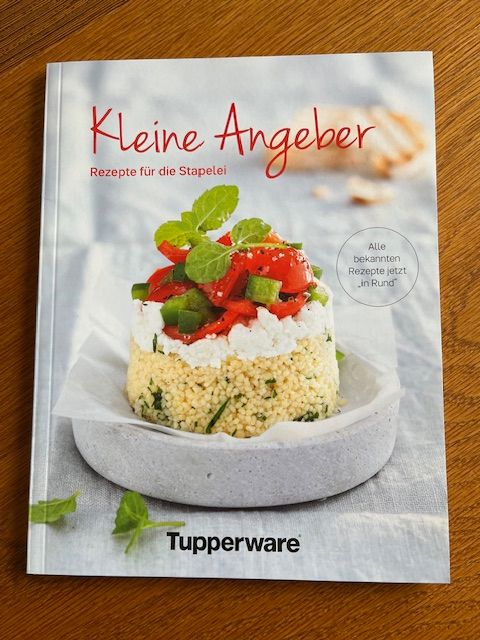 Tupper Rezeptheft "kleine Angeber", für Stapelei rund in Nierstein