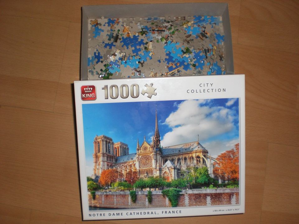 Notre Dame King Puzzle 1000 Teile Vollständig Glänzend in Kamp-Lintfort
