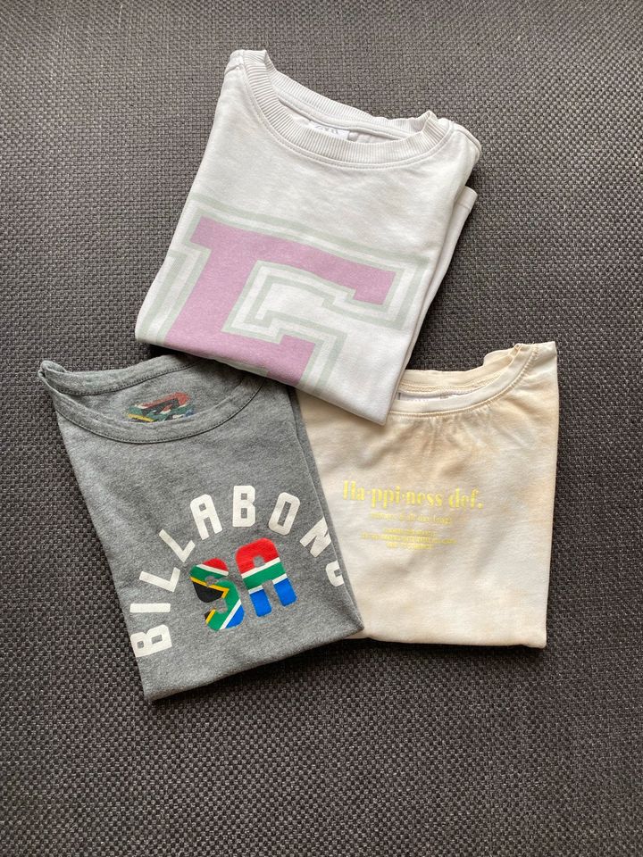 Paket T-Shirts ZARA, Billabong 110/116 in München