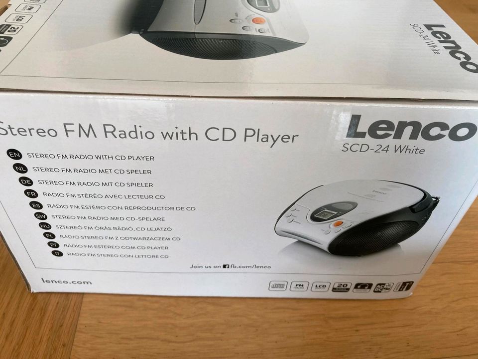 jetzt Lenco Weiß ist in FM - kaufen - CD-Player Kleinanzeigen Stereo gebraucht CD 4 SCD | Kleinanzeigen Player 24 Bezirk Radio | eBay Düsseldorf portable