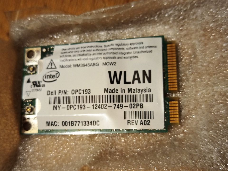 Intel WM3945ABG Notebook WLAN Modul Mini PCIE Adapter Karte in Leinfelden-Echterdingen