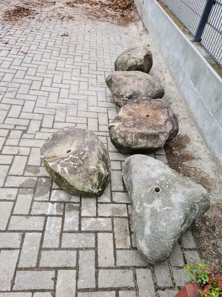 Quellsteine, Sprudelstein, Wasserspiel, Teich, Gartenteich in