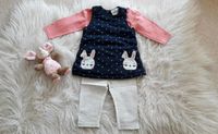 Baby Mädchen Winter Outfit 3teilig Kleid Hose Langarmshirt Gr. 68 Sachsen - Olbernhau Vorschau