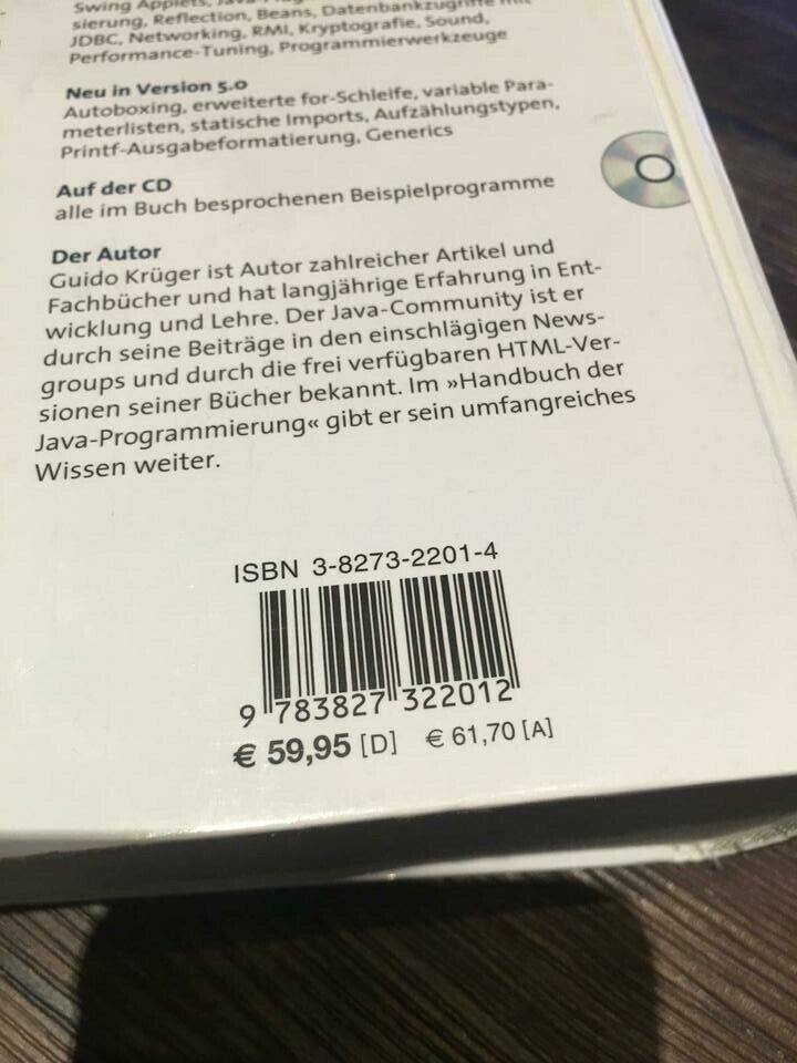 Handbuch der Java Programmierung in Flintbek