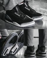 NIKE AIR JORDAN 3 "OFF NOIR" EU44,5 NEU Schwarz Grau Black Cement Hannover - Linden-Limmer Vorschau