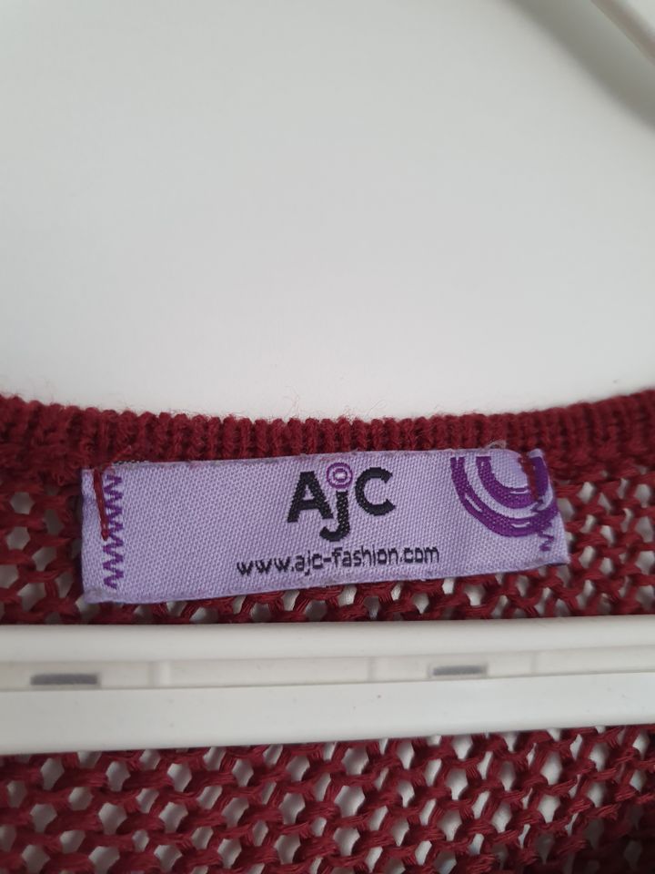 AJC Fashion Pullover Netzpullover Rot Bordeaux Beige 40/42 Set in Neumarkt i.d.OPf.