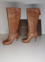 GUCCI Lederstiefel braun Monogram Reiten Western Sport Luxus Mode Nordrhein-Westfalen - Ahlen Vorschau