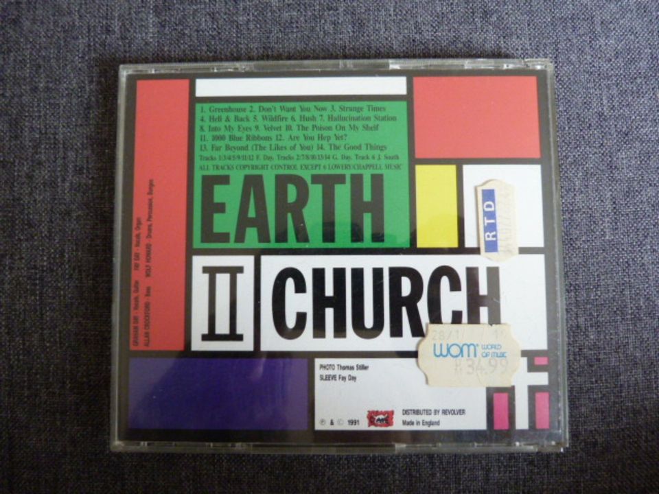 CD The Prime Movers - Earth Church 1991 in Hamburg