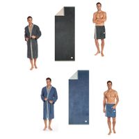 Bruno Herren Bademantel Kimono + Saunatuch 75x200cm + Sauna Kilt Nordrhein-Westfalen - Mettmann Vorschau