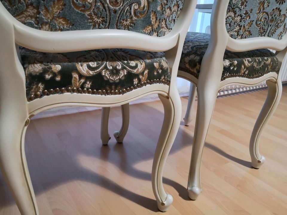 2 Chippendale Sessel Stuhl WARRINGS Barock Stilmöbel antik massiv in Kastl