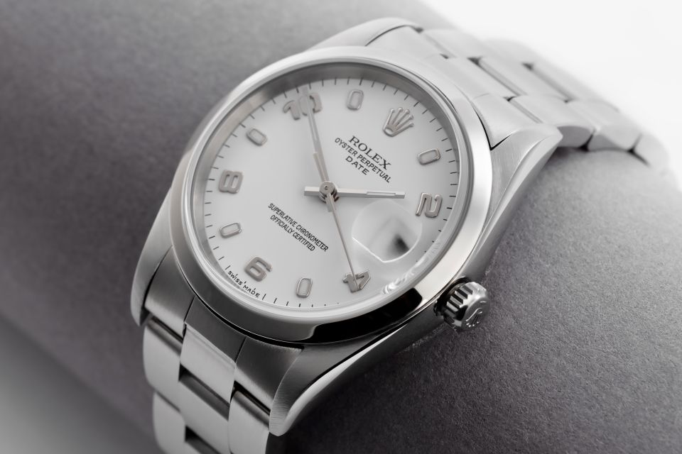 Rolex Oyster Perpetual Date 34 Edelstahl-Chronometer-Luxusuhr in Hannover