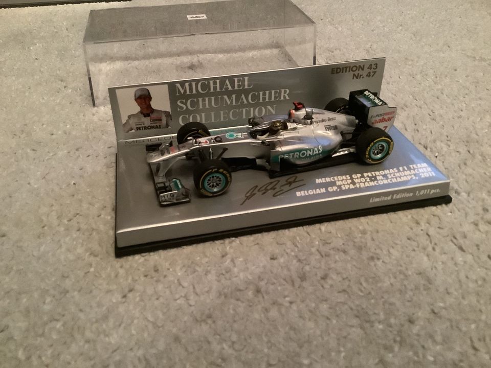 Michael Schumacher Collection Mercedes w02 Belgien 2012 Nr 47 in Mittenwald