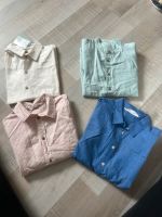 Henley Hemd Leinen festlich weiß Mint H&M 134 140 blau rosa Nordrhein-Westfalen - Olfen Vorschau
