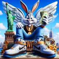 ✅ Urban3DArt - Money / 60x60cm, ALU, Bugs Bunny Kunstwerk, Wandbild Nordrhein-Westfalen - Horstmar Vorschau