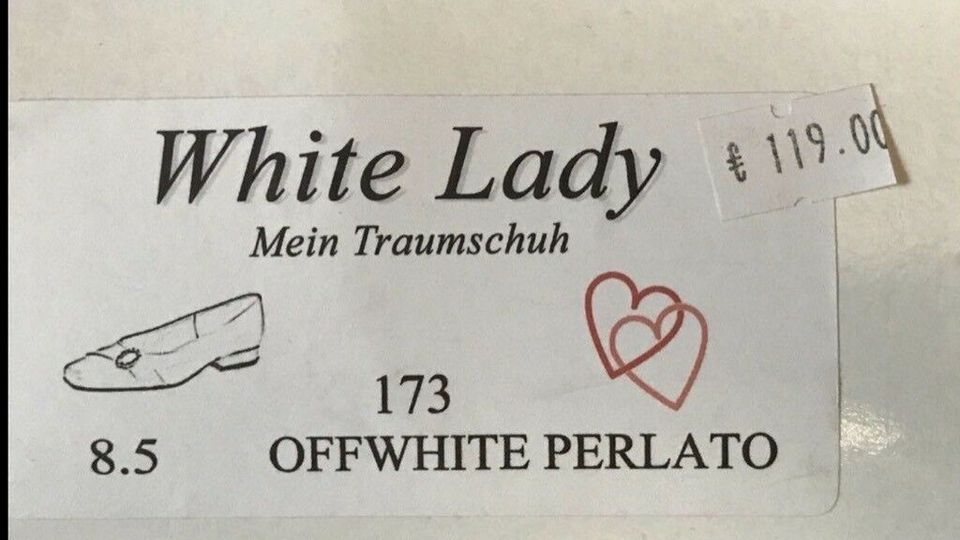 Brautschuhe Größe 8,5 von White Lady in Wewelsfleth