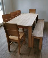 Esstisch / Tisch, Bank, 5 Stühle aus Kernbuche massiv Niedersachsen - Lüneburg Vorschau