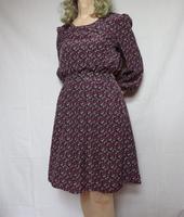 Kleid Manguun geblümt-pink-lila-schwarz Kleid verspielt,Gr. 36 Bayern - Bergrheinfeld Vorschau