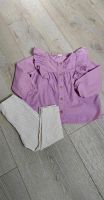 Neuwertiges Set Gr 86 Cord Volant Bluse beige Leggings H&M fliede Nordrhein-Westfalen - Brilon Vorschau