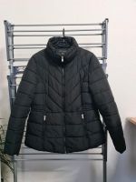 Winterjacke Steppjacke Gr 42 Damen schwarz / vorteilhaftes Muster Sachsen - Hoyerswerda Vorschau