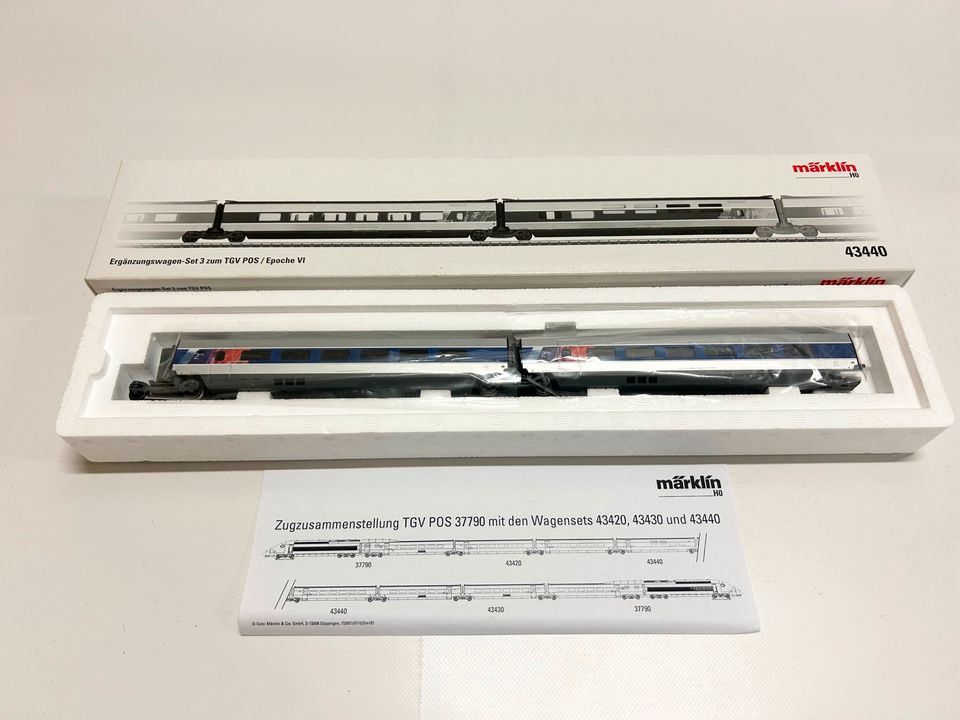 Märklin 43420, 43440, 43430 TGV Ergänzungs-Set, H0, OVP in Singen