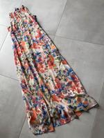 Esprit Kleid lang beige rot blau floral Blumenmuster M 38 Dortmund - Innenstadt-West Vorschau