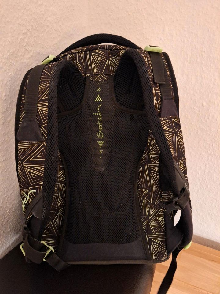 Satch Schul Rucksack schwarz/grün in Oberhausen