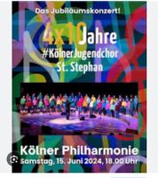 5 Tickets 15.06.24 Kölner Jugendchor St Stephan 4x 10 40 Jahre Nordrhein-Westfalen - Xanten Vorschau