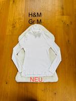 NEU H&M Gr M 38 weiß Longsleeve Shirt langarm Rollkragen Rolli Bayern - Lohr (Main) Vorschau