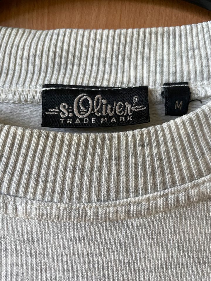 S.Oliver Herren Sweatshirt Sweater Gr.L beige Vintage -TOP- in Idstein