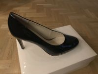 Högl, schwarz, Lackleder,  High Heels, Plateausohle, neuwertig Niedersachsen - Osnabrück Vorschau