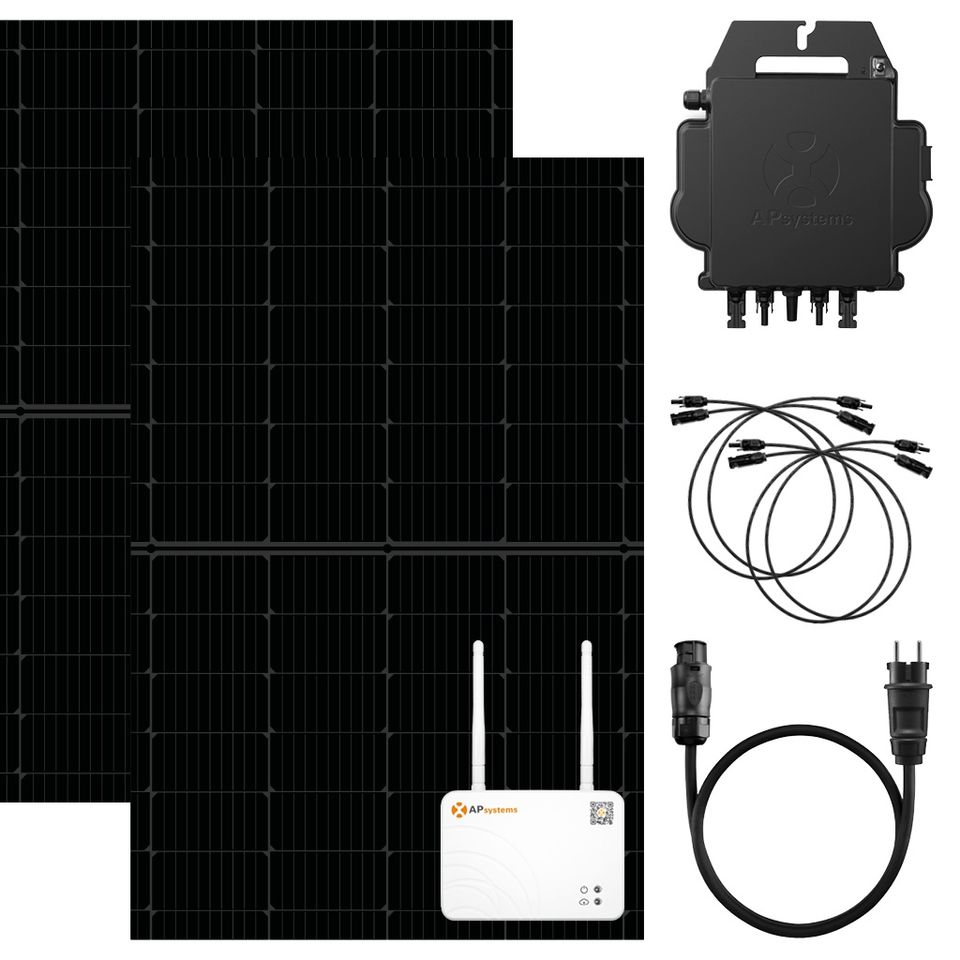 APsystems  820W / 800W DS3-M WIFI Balkonkraftwerk full black rand in Pulsnitz