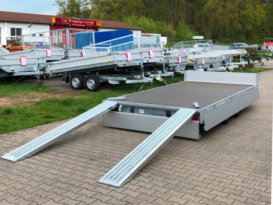 ⭐️ Eduard Auto Transporter 3000 kg 406x200x30cm Rampen Winde 56 in Schöneiche bei Berlin