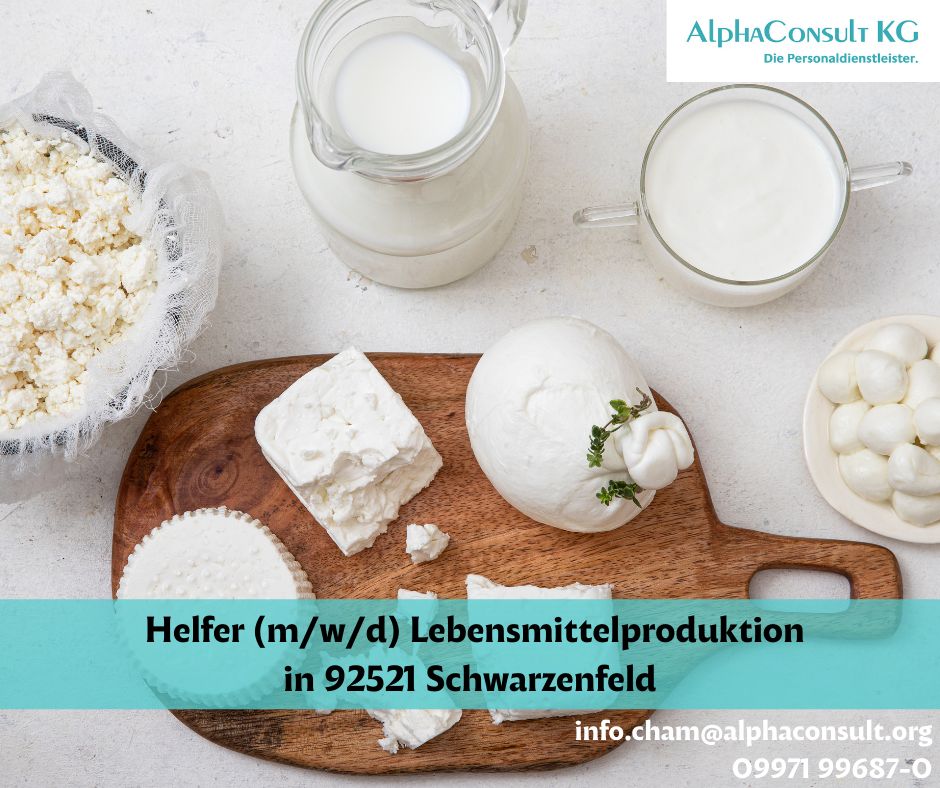 Helfer (m/w/d) Lebensmittelproduktion in Schwarzenfeld in Schwarzenfeld