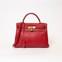 Hermès Kelly 32 Retourne Rouge Vif Tasche mit goldener Hardware Frankfurt am Main - Altstadt Vorschau