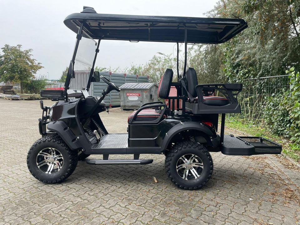 4 Sitzer Golfcart Golf Cart CAR Golfcar UWE BEIN Edition GOLF AUTO PKW GOLFAUTO GOLFCADDY CLUBCAR CLUB Caddy 2 Personen 4 Personen Golfbag NEU REDDOT Yamaha BSN Club Precedent UTV ATV Farmer in Waren (Müritz)