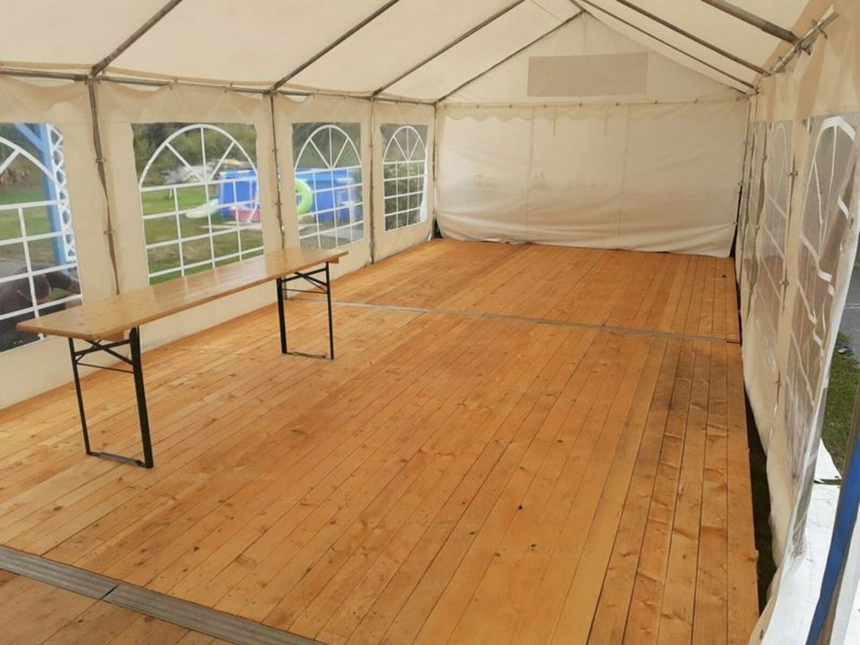 Partyzelt Zelt 4 x 6 Meter mieten leihen #Zeltverleih in Elsterwerda