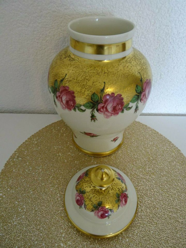 Porzellan Deckel Vase in Heidelberg