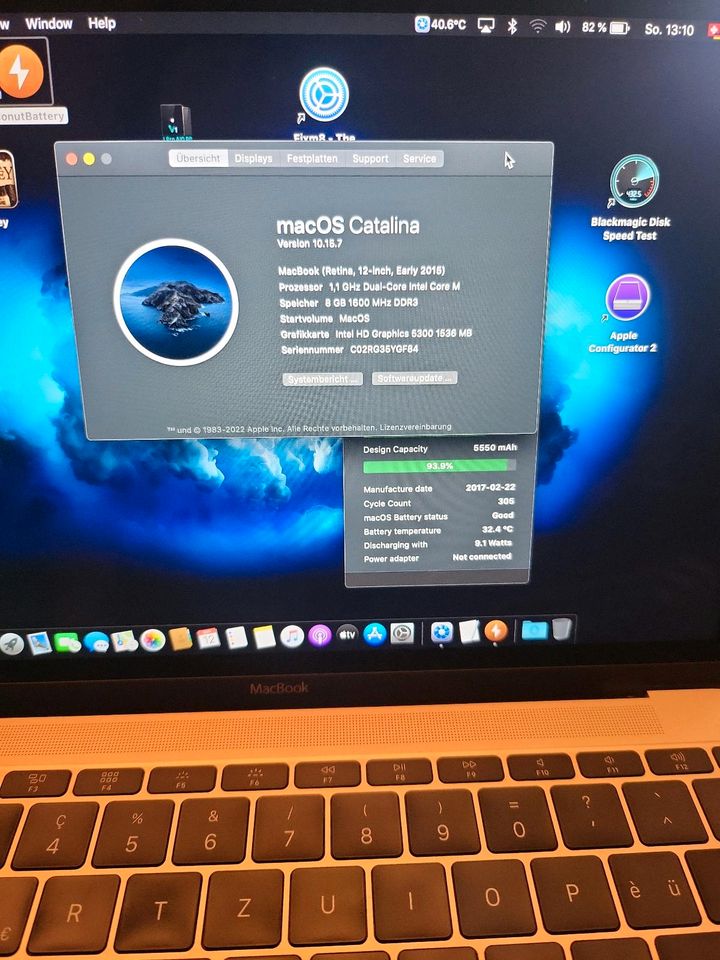 Apple Macbook Retina 12" Gold 256GB mit Windows10 & OSX Catalina in Lörrach
