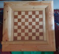 Schachbrett Tischplatte Holz Handarbeit Saarland - Homburg Vorschau