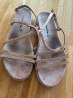 Tamaris Sandalen Roségold Glitzer Gr 40 mit softem Fussbett Baden-Württemberg - Bietigheim-Bissingen Vorschau