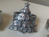 NEU 6 Stück Serviettenringe Weihnachten Tannenbaum silber oval Niedersachsen - Quakenbrück Vorschau