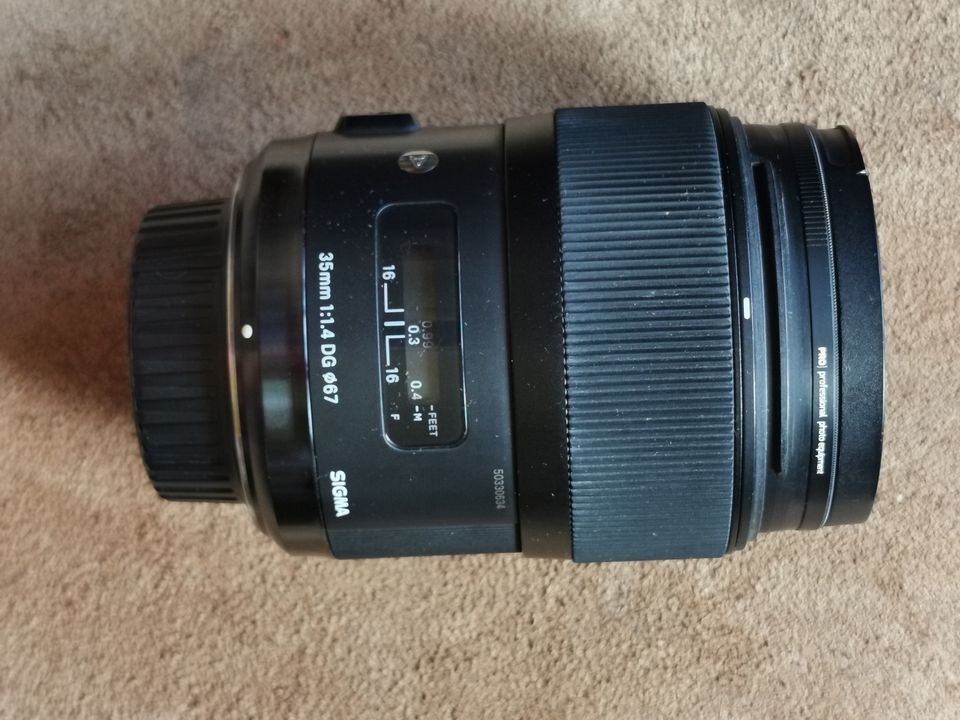 Sigma ART 35mm 1:1,4 DG HSM für Nikon, gut erhalten in Eisenach
