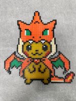 Pikachu Glurak Poncho Bügelperlen Bild Perler Beads Thüringen - Jena Vorschau