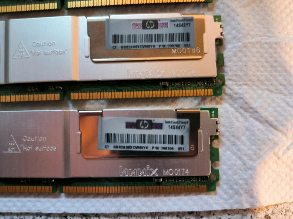 5GB DDR2-667 PC2-5300F ECC Server / Workstation RAM in Lübeck