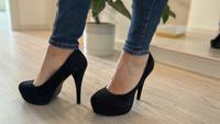 Schwarze High Heels aus Leder!  Baden-Württemberg - Renningen Vorschau