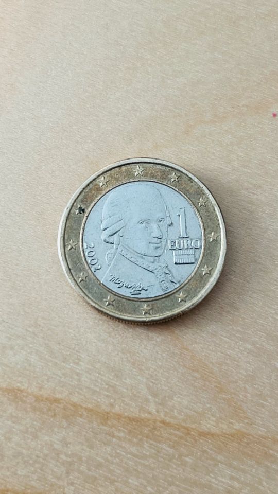 1 Euro Mozart Münze in Dormagen